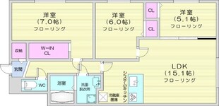 幌平橋駅 徒歩16分 1階の物件間取画像